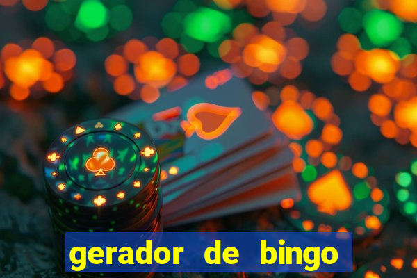 gerador de bingo cha de bebe